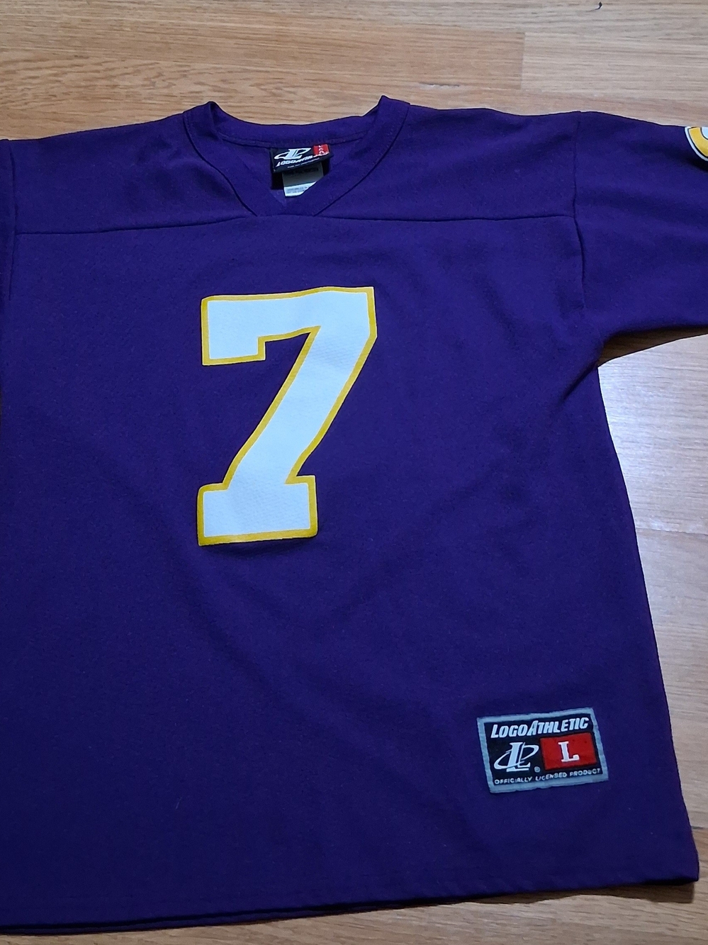Logo Athletic Kids' Purple Number 7 Sports Top